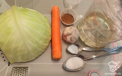 Подготовим все ингредиенты.