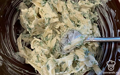 Массу хорошо перемешать.