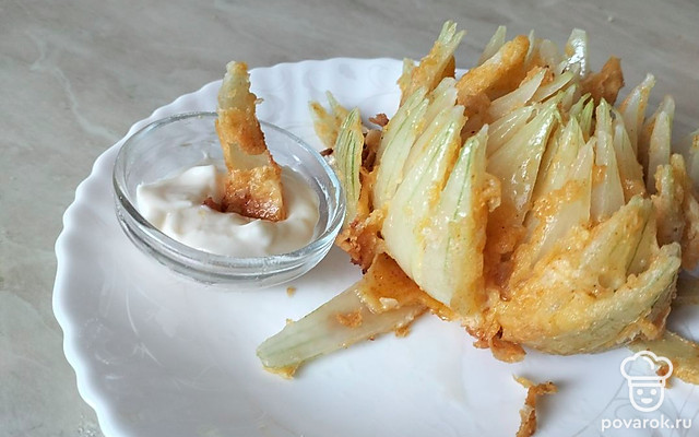 Закуска «Луковый фри» — Рецепт с фото
