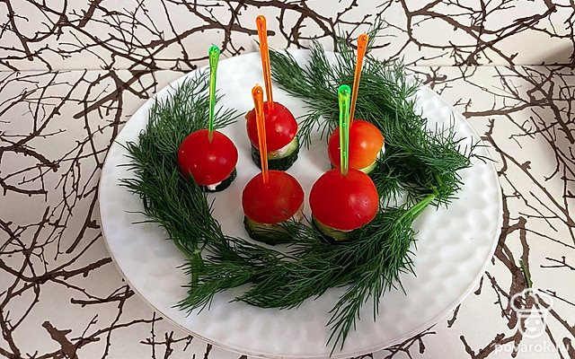 Легкая закуска к новогоднему столу — Рецепт с фото