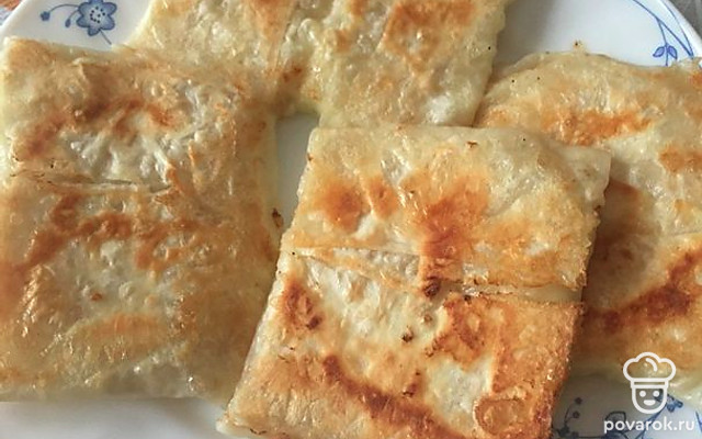 Блинчики из лаваша с творогом — Рецепт с фото