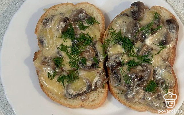 Брускетта «Жюльен» — Рецепт с фото