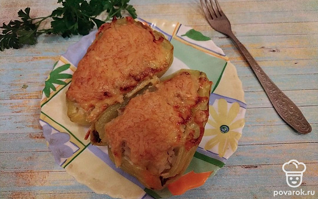 Фаршированный перец «Лодочки» — Рецепт с фото