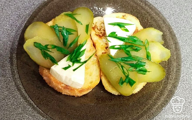 Закуска «Нежность» с солеными огурцами — Рецепт с фото