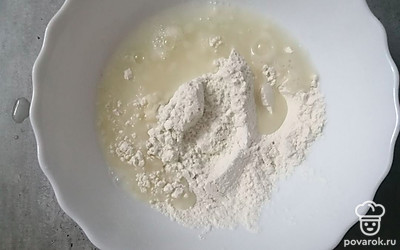 Вливаем кипяток. 