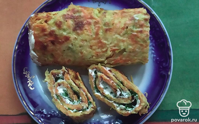 Кабачковый рулет — Рецепт с фото