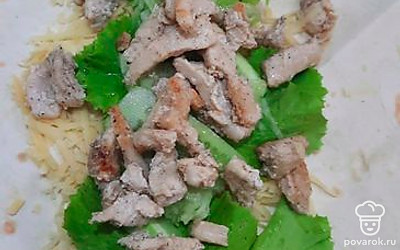 Выложить курочку.