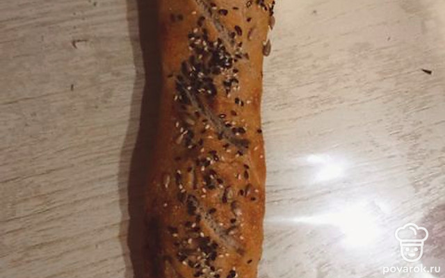 Багет с сыром на остатках закваски — Рецепт с фото