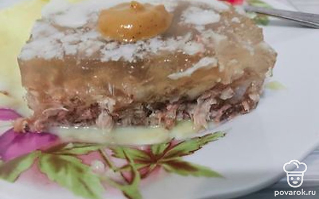 Домашний холодец из говядины и свинины — Рецепт с фото