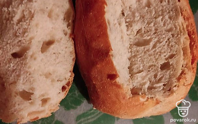 Ножом вырезаем середину.