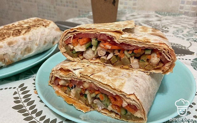 Домашняя шаурма «Пальчики оближешь» — Рецепт с фото