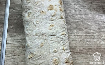 Сворачиваем нашу шаурму.