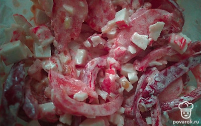 Перемешайте ингредиенты.