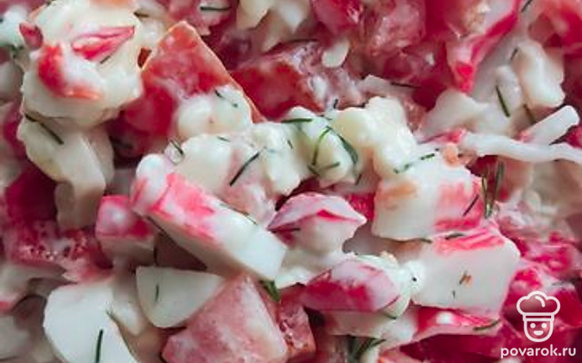 Салат «Красное море» — Рецепт с фото
