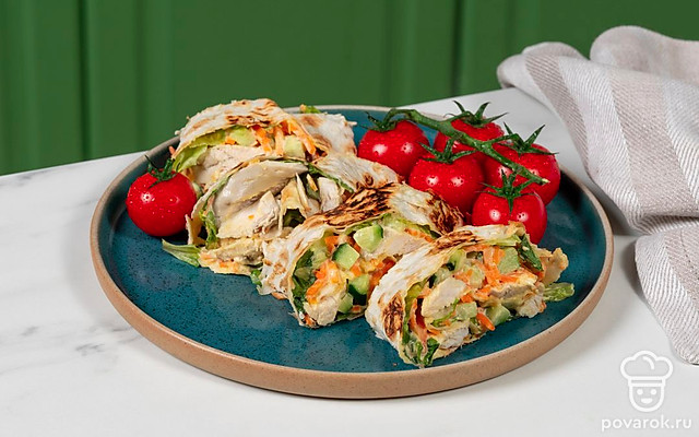 Рулет из лаваша — Рецепт с фото