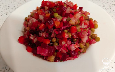 Подавайте винегрет сразу. Перед подачей перемешайте. Блюдо подходит для ПП. Приятного аппетита!