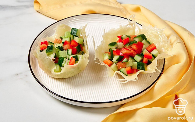 Сырные корзиночки — Рецепт с фото