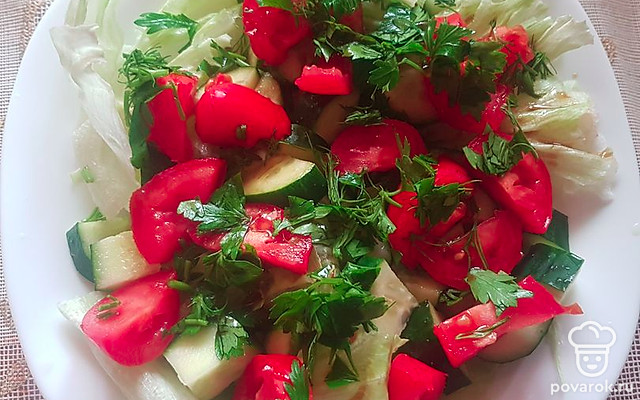 Салат «Свежесть вкусов» — Рецепт с фото