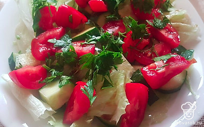 Отлично сочетается с любым мясом или рыбой. 