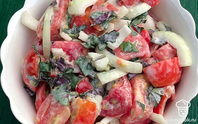 Овощной салат «Любимый» — Рецепт с фото