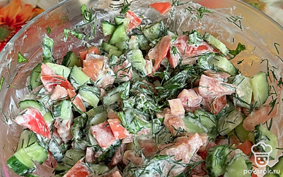 Украшаем зеленью.