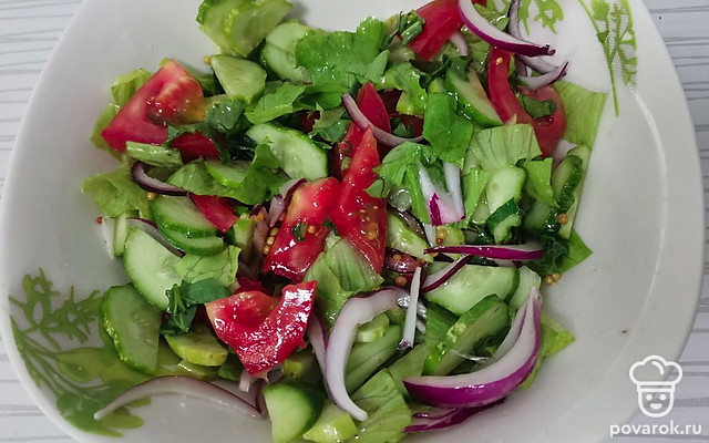 Летний овощной салат за 10 минут — Рецепт с фото