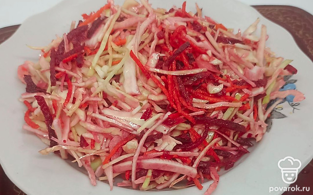 Витаминный овощной салат — Рецепт с фото